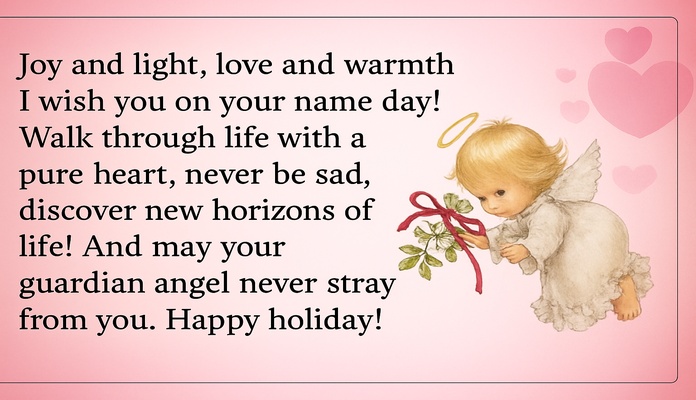 Happy Name Day greeting (#32) - beautiful greeting card
