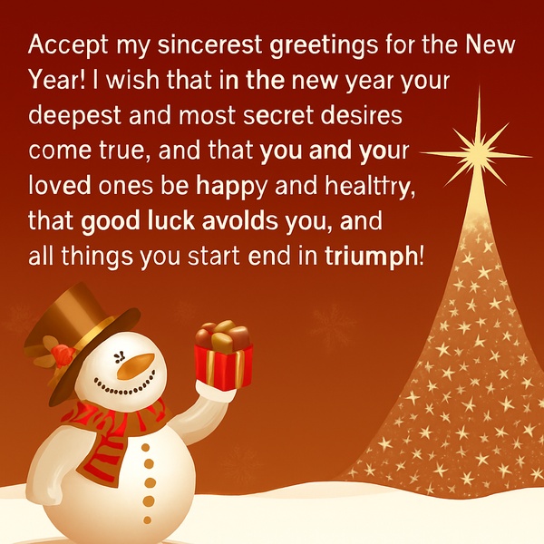 Happy New Year greeting (#59) - beautiful picture