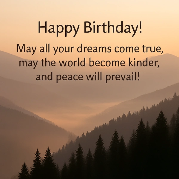 Happy Birthday greeting during wartime (#28) - beautiful picture